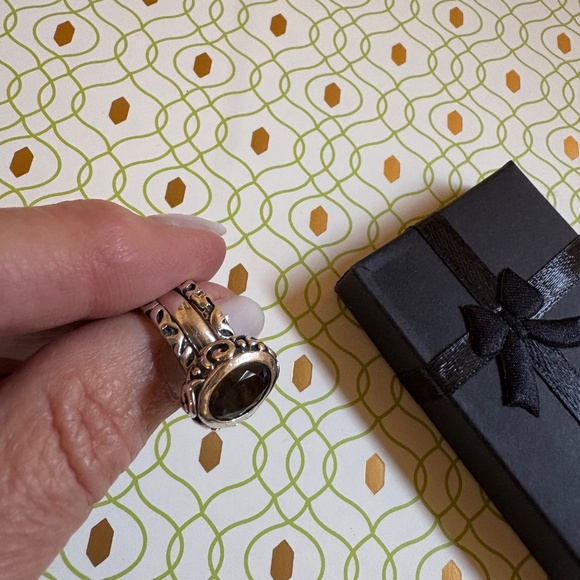Silpada Smoky Quartz 3-Ring Stack - Picture 2 of 5